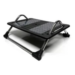 Apoio ergonômico Paceon StrongFoot com base inclinável e hastes cromadas para conforto e postura equilibrada