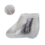 Bota térmica metalizada Paceon que retém o calor para potencializar a hidratação e deixar os pés macios.