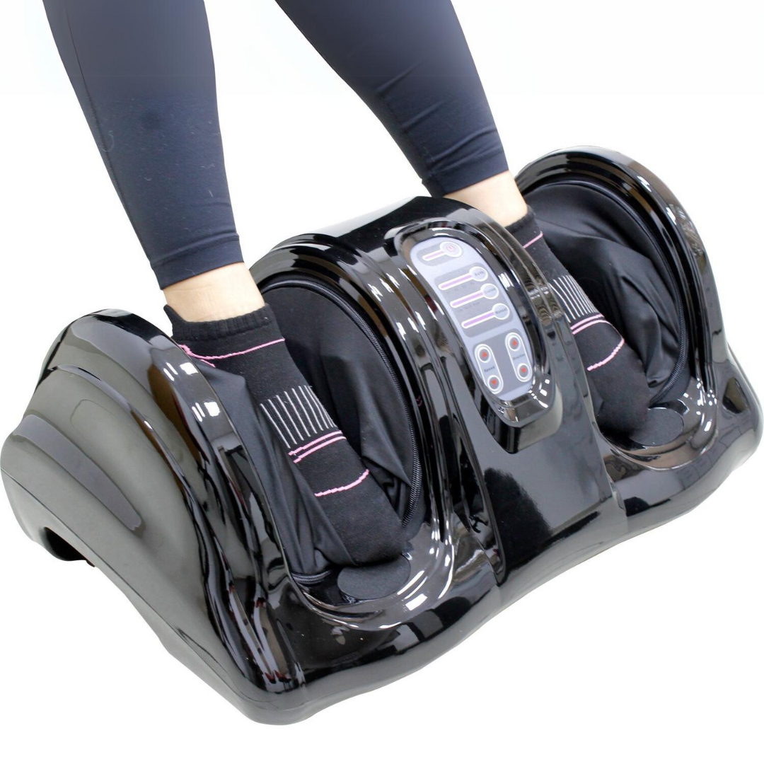 Massageador Relax Pés e Pernas Paceon com modos ajustáveis e design moderno para conforto e bem-estar em casa.