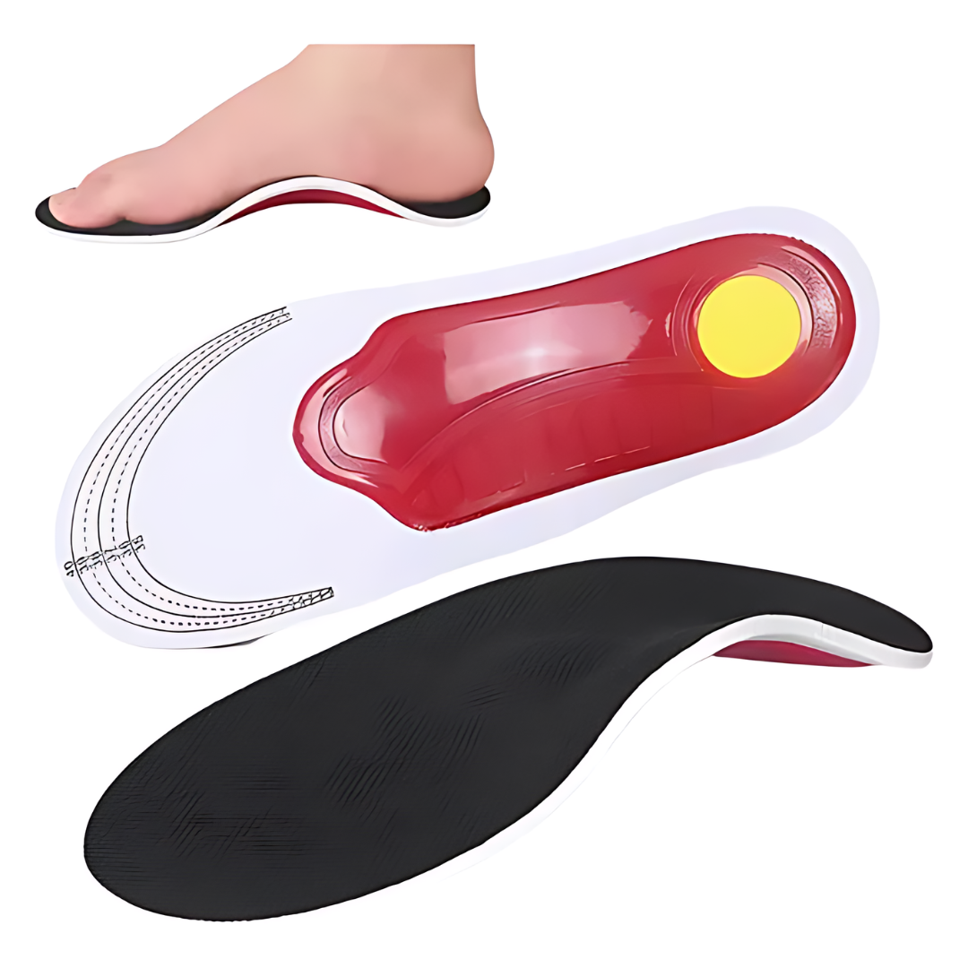 Palmilha Confort Arch Paceon com suporte firme no arco e design anatômico para estabilidade e conforto ao caminhar.