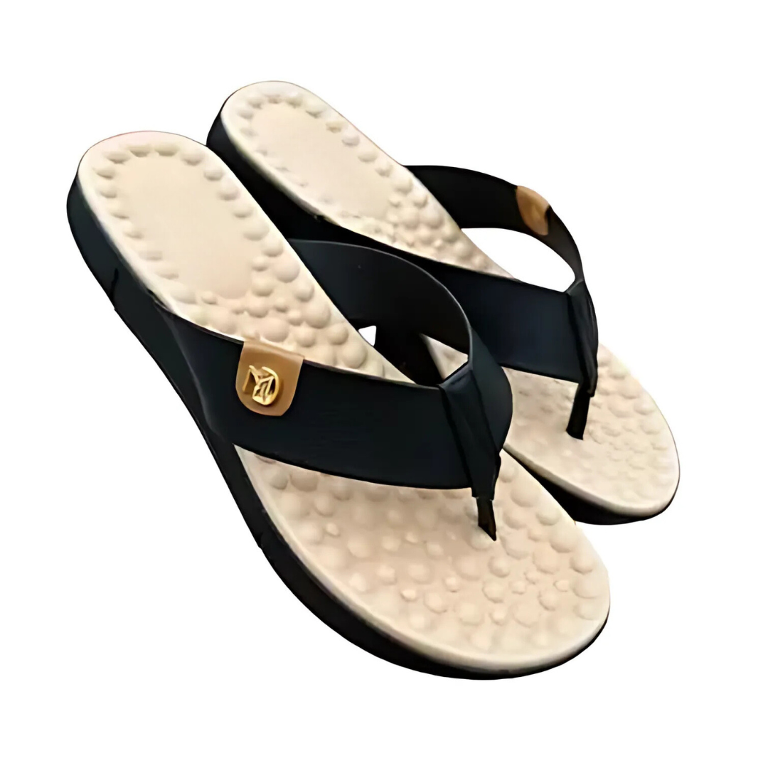 A Sandália Massageadora ComfortStep - Bem-estar aos pés ao longo do dia.
