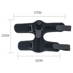 Suporte noturno ajustável Paceon com fecho em velcro, oferece estabilidade e conforto durante o descanso.