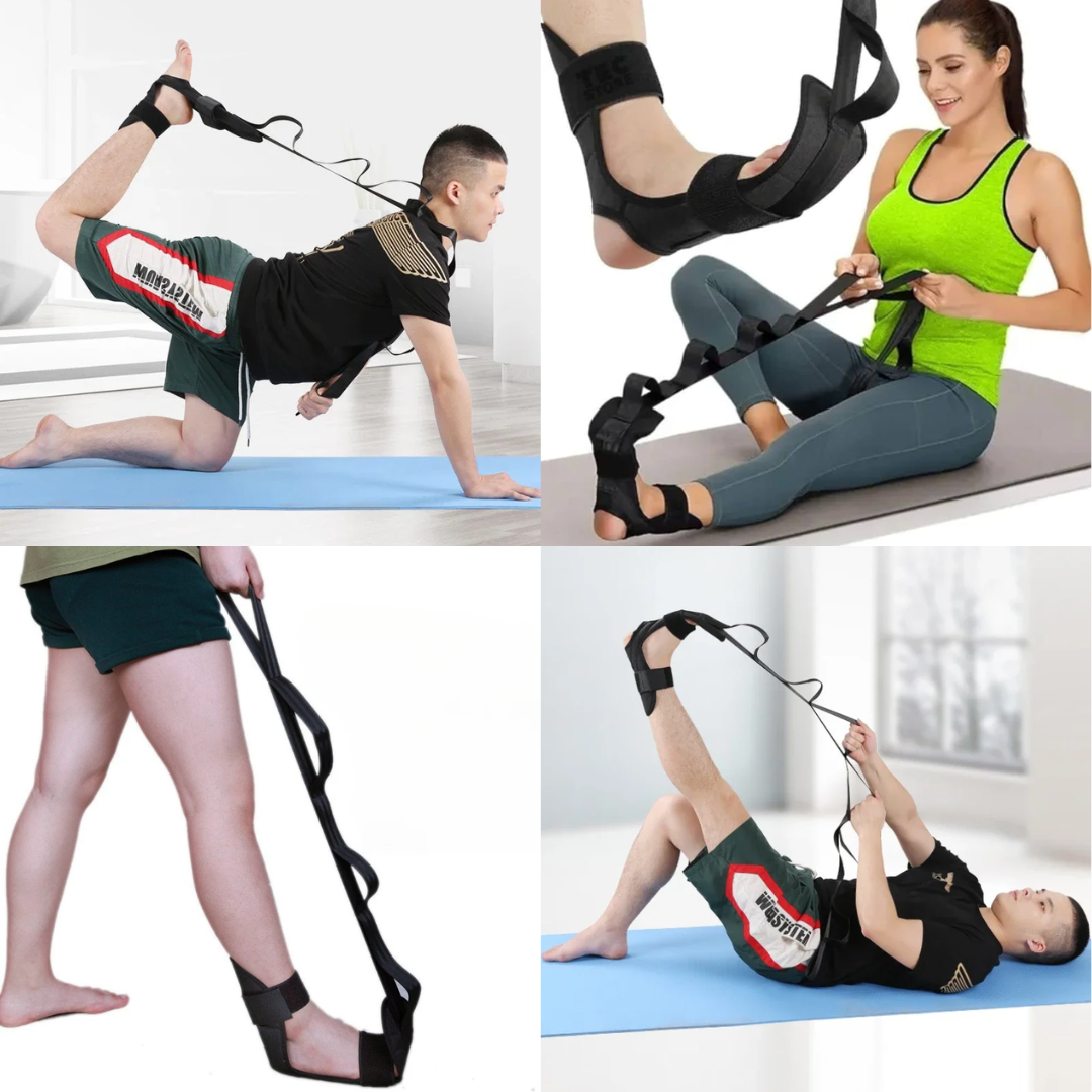 Faixa Alongadora de Panturrilha - Flexibilidade e Alívio em Um Só Produto
