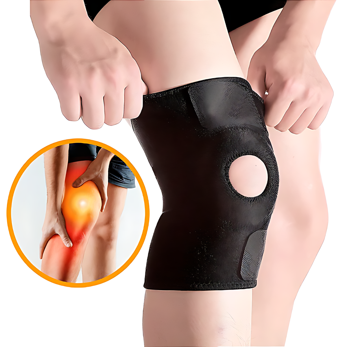 Joelheira Ortopédica Alta Compressão Foot Pads