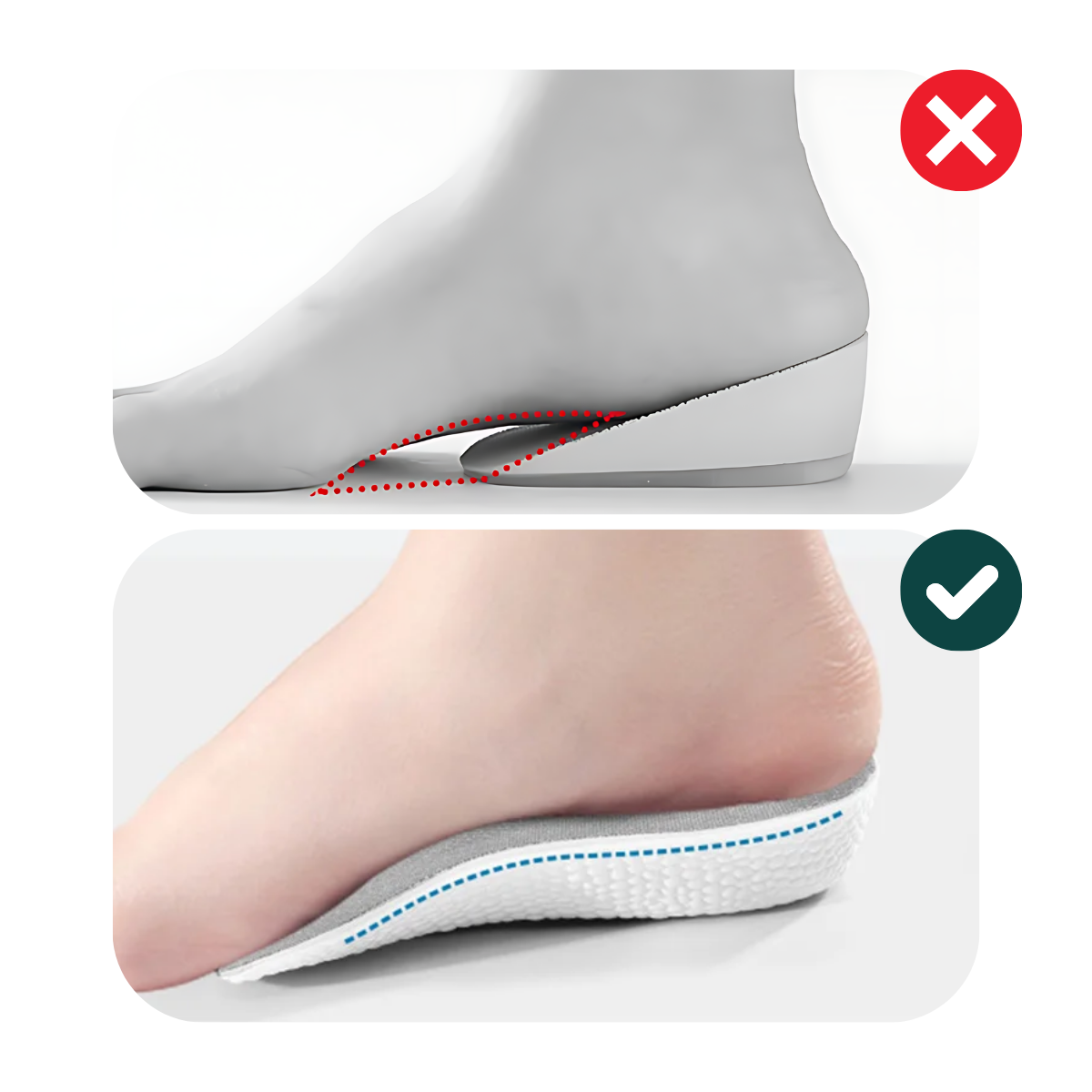 Palmilha de Calcanhar Foot Pads