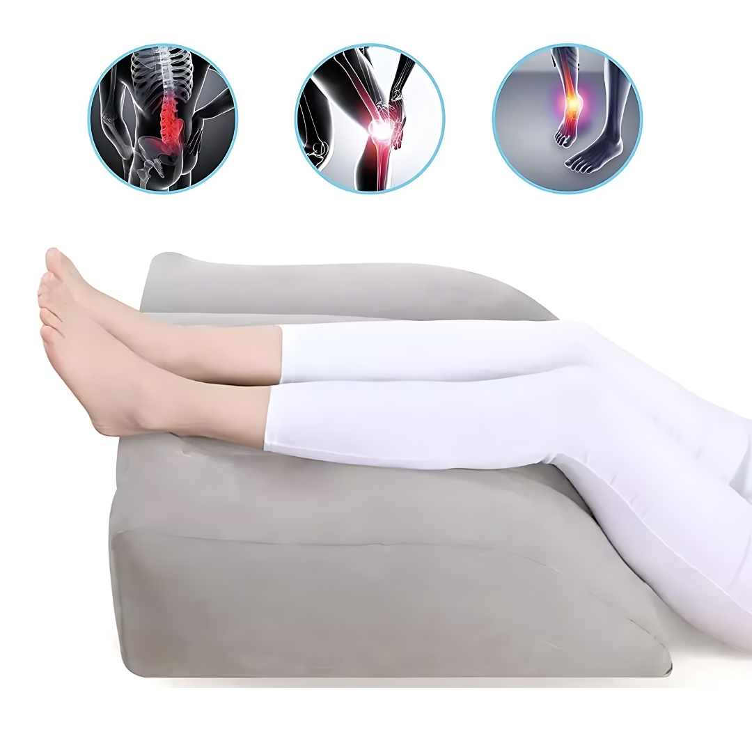 Almofada Inflável Apoio Pés - Conforto Portátil em Qualquer Lugar