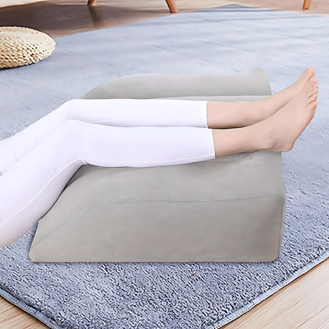 Almofada Inflável Apoio Pés - Conforto Portátil em Qualquer Lugar