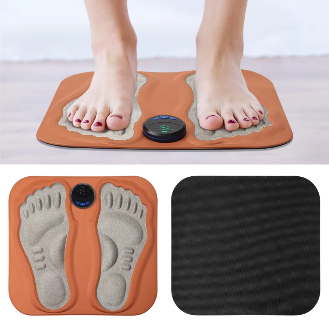 Base massageadora Paceon Relax 3D portátil e dobrável com modos ajustáveis para conforto e bem-estar dos pés.