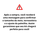 Kit Paceon conforto e suporte com meia de compressão, palmilha 4D e tornozeleira Active