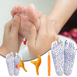 Kit Reflexologia Podal - Meia e Massageadores de Acumpressão