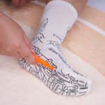 Kit Reflexologia Podal - Meia e Massageadores de Acumpressão