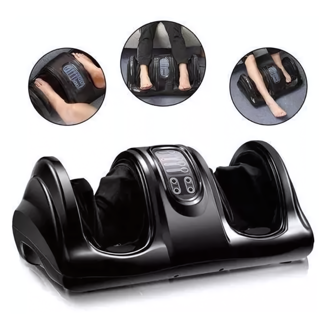 Massageador Relax Pés e Pernas Paceon com modos ajustáveis e design moderno para conforto e bem-estar em casa.