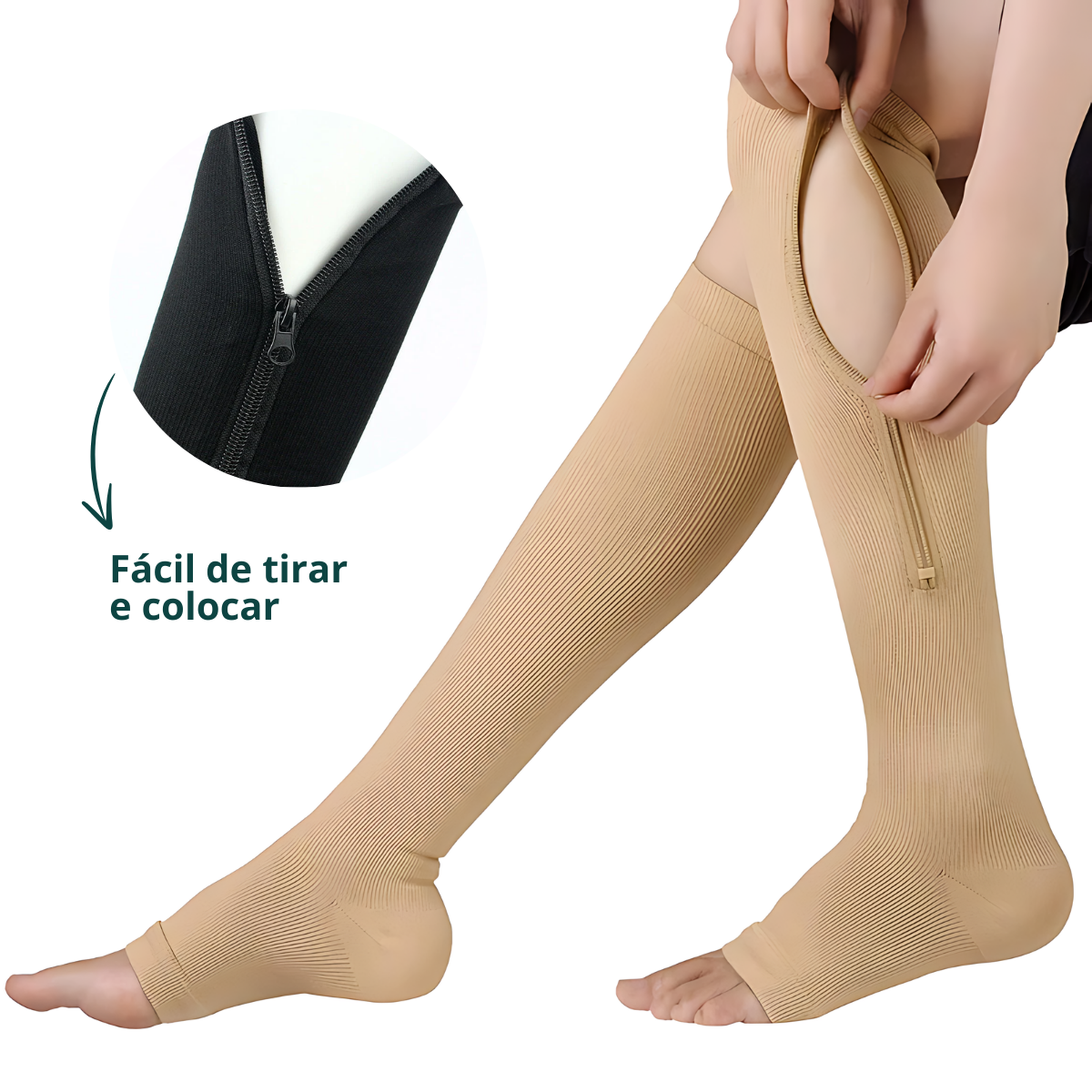 Meias de Compressão Anti Varizes 