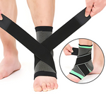 Suporte para tornozelo com tiras ajustáveis e tecido elástico