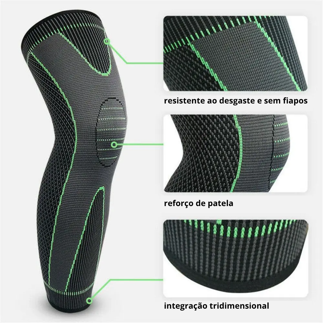 Meia PowerFit com compressão gradual e design respirável para conforto diário.