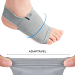 Meia de Suporte ArcoFit com suporte anatômico e faixa elástica para firmeza ao caminhar.
