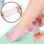 Meias HidraFeet com gel de silicone – hidratação para pés rachados e ressecados