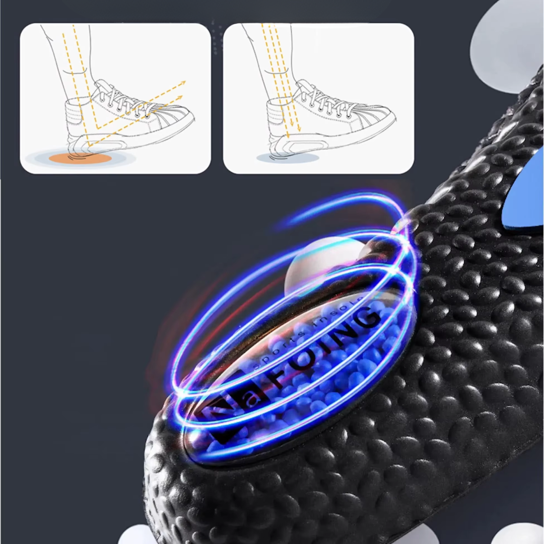 Palmilha CloudMax com almofada de ar para máximo conforto nos pés