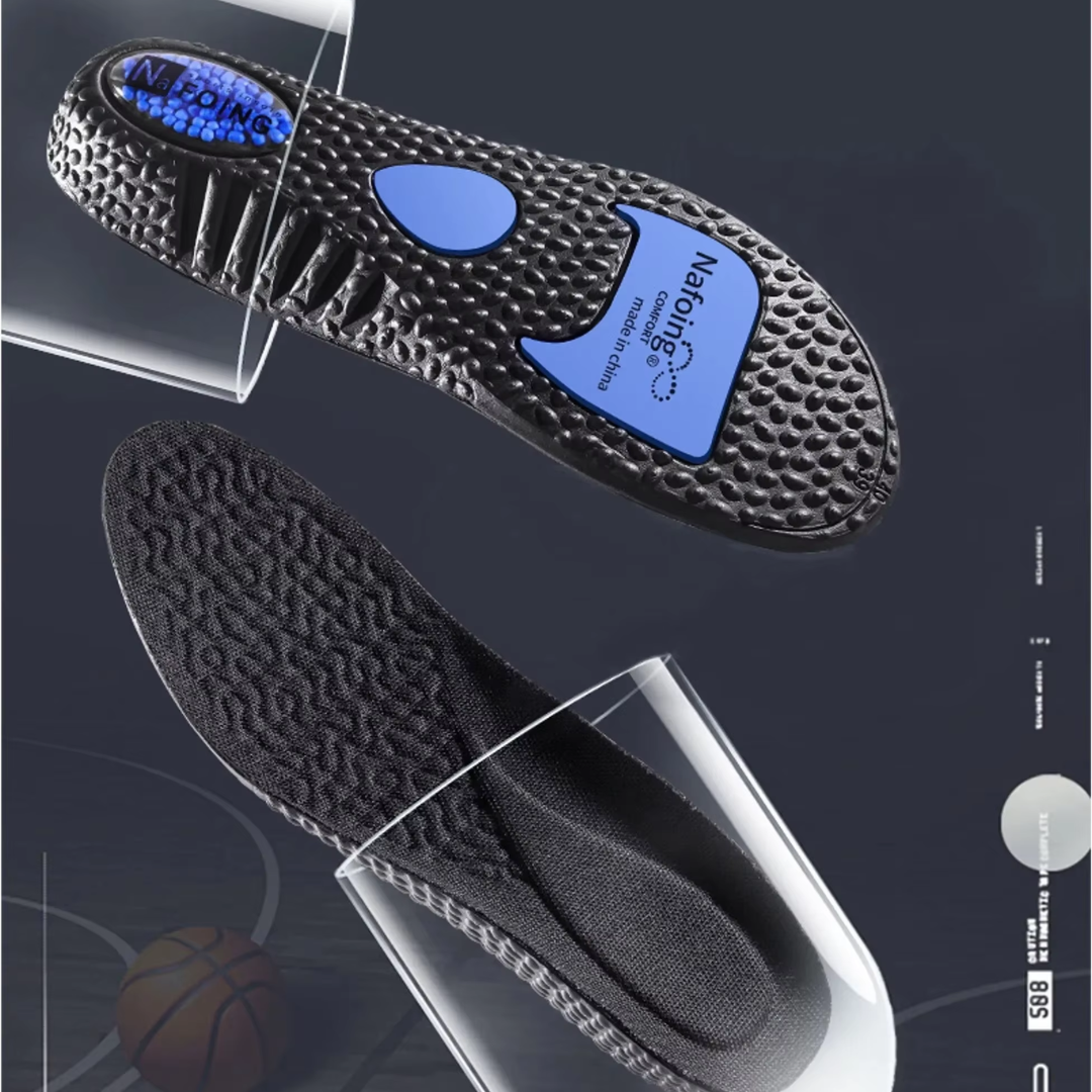 Palmilha CloudMax com almofada de ar para máximo conforto nos pés