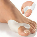 Protetor DuoFlex em silicone para conforto e alinhamento dos dedos dos pés