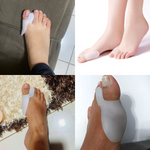 Protetor DuoFlex em silicone para conforto e alinhamento dos dedos dos pés