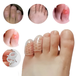 Protetor de silicone macio Paceon que se adapta aos dedos dos pés, oferecendo conforto e proteção ao caminhar.