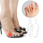 Protetor de silicone macio Paceon que se adapta aos dedos dos pés, oferecendo conforto e proteção ao caminhar.