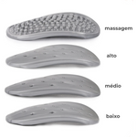 Suporte ArcoFit 4D com design anatômico para estabilidade e conforto ao caminhar.