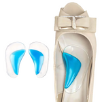 Suporte Silicone Flex Arco com design flexível que se ajusta ao arco do pé para mais conforto.