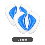 Suporte Silicone Flex Arco com design flexível que se ajusta ao arco do pé para mais conforto.