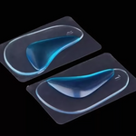 Suporte Silicone Flex Arco com design flexível que se ajusta ao arco do pé para mais conforto.