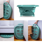 Bacia dobrável SpaFeet Paceon com rolos massageadores para conforto e cuidado dos pés em casa.