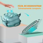 Bacia dobrável SpaFeet Paceon com rolos massageadores para conforto e cuidado dos pés em casa.